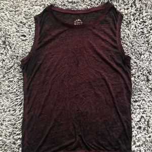 Maroon and Black Tank Top